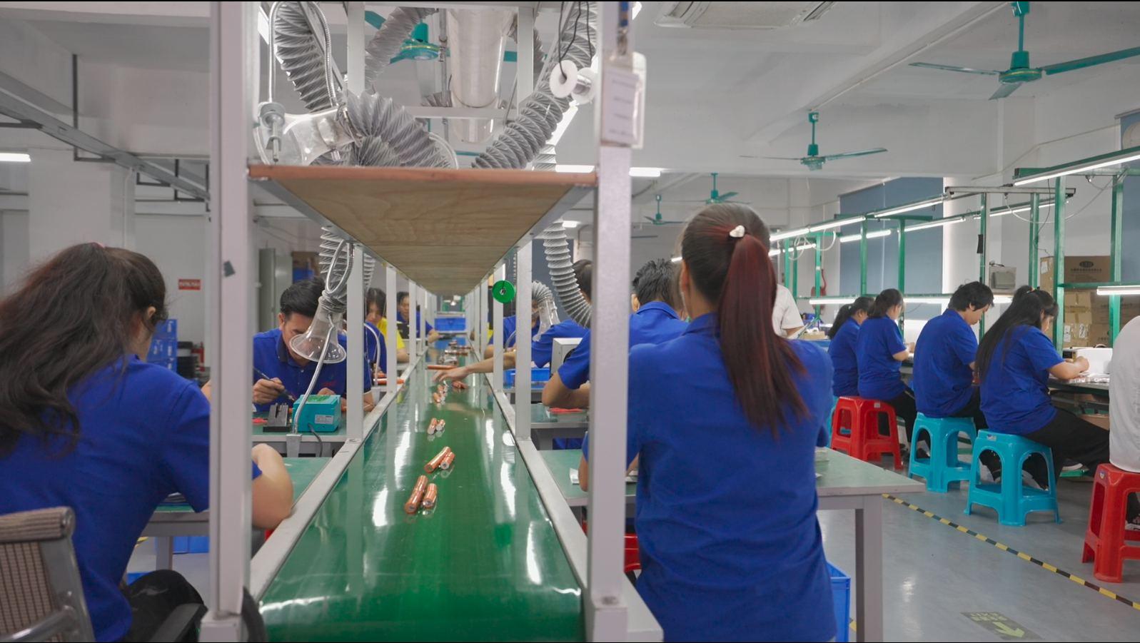 Conveyor belt assembly line