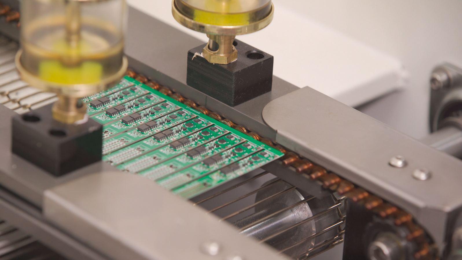 PCB assembly close-up